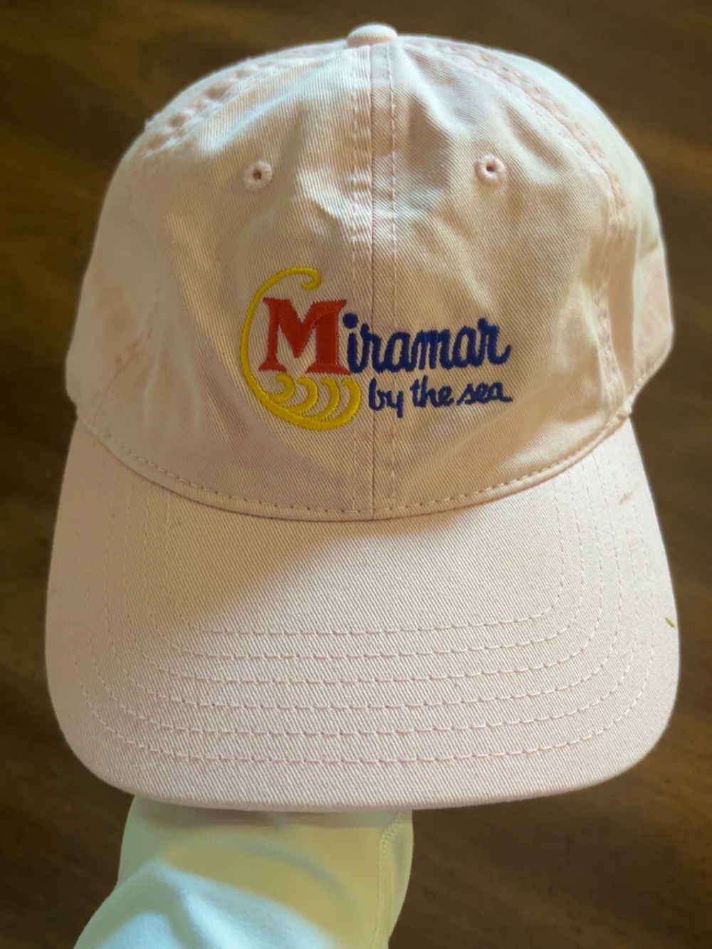 Rosewood Miramar 'By the Sea' Embroidered limited edition Pink Baseball Cap